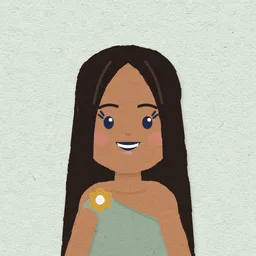 Ilustração de papel de Malu
